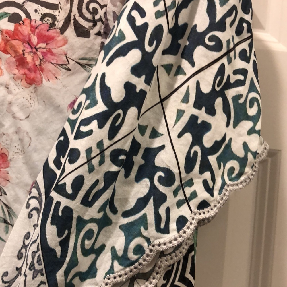 JOHNNY WAS Georgette Silk Blouse 👚 EUC sz XL - Picture 8 of 12